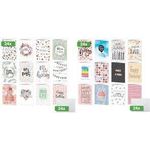 sigel Geburtstagskarten-Set "Colourful Birthday Fun", DIN A6 Weißkarton, 250 g/qm, für Inkjet-/Laserdrucker/Kopierer, - 1 Stück (DS705)