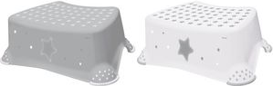 keeeper kids Tritthocker tomek "stars", weiß mit Aufdruck Tragkraft: 80 kg, Oberfläche und Füße gummiert, Material: - 1 Stück (1864251919600)