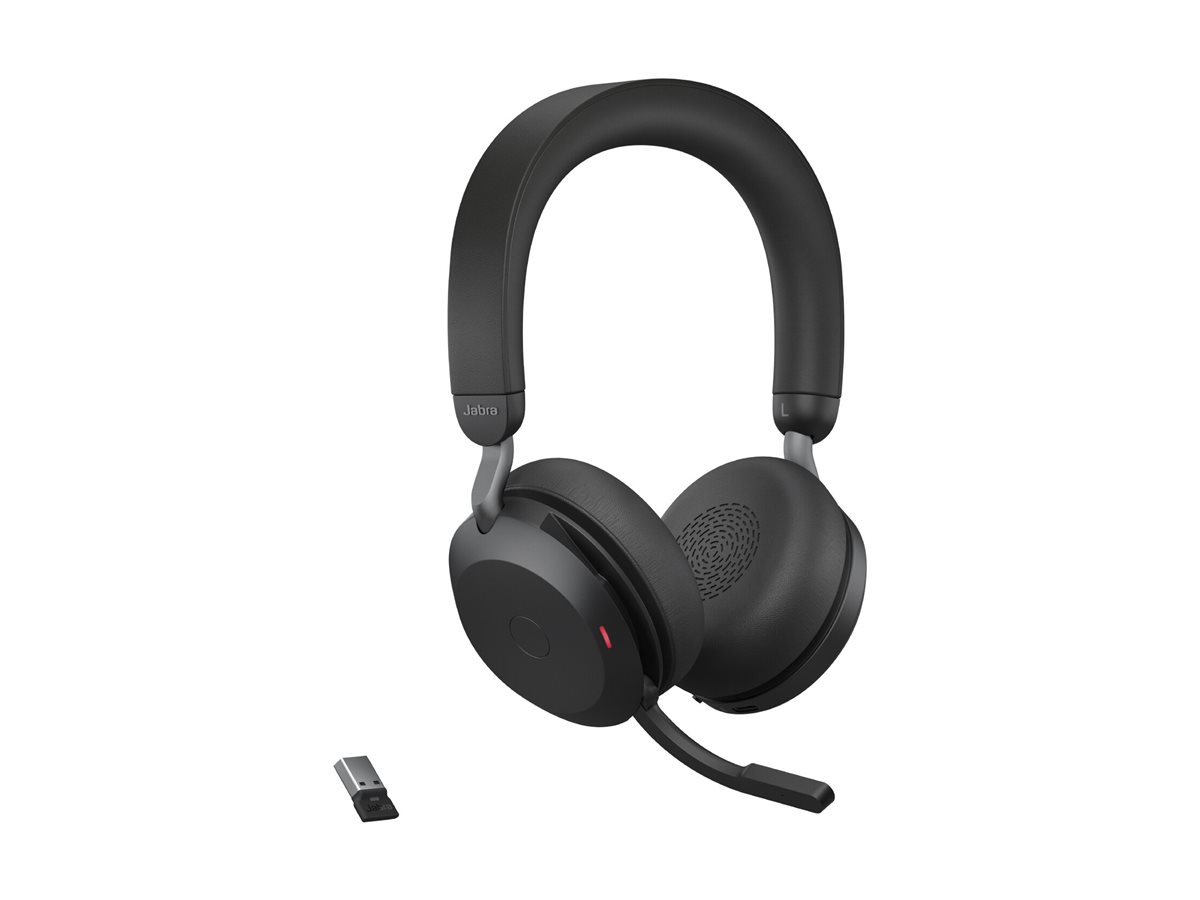 Jabra Evolve2 75 On-Ear Headset Schwarz