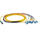 EFB Elektronik MTP®-F/LC 12-Fasermatrix Patchkabel OS2,LSZH gelb, 10m, Anwendung: Geeignet für Übertragungsstrecken bis 100 GigabitAufbau: 1 Mehrfaserstecker MTP® auf einer Seite,6 LC-Duplex Stecker auf der anderen SeiteLowLoss (MTPF12LCOS2-10)