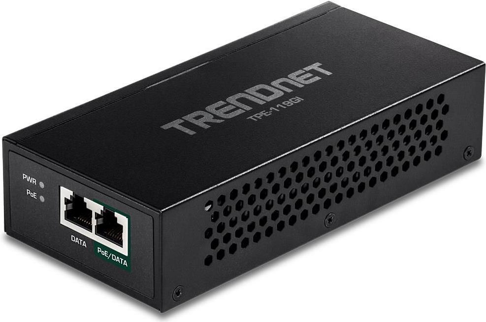 TRENDnet TPE-119GI Gigabit 4PPoE Power Injector 90W Schwarz