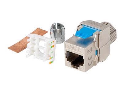 Lanberg Keystone-Modul CAT 8.1 FTP RJ45 LSA 180° werkzeuglos Silber