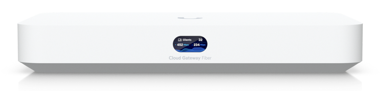 Ubiquiti UniFi Cloud Gateway Fiber UCG-Fiber 10 GbE 2.5 GbE Weiß