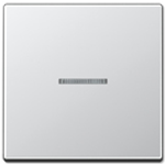 Jung A 590 KO5 AL Lichtschalter Aluminium Duroplast (A590KO5AL)