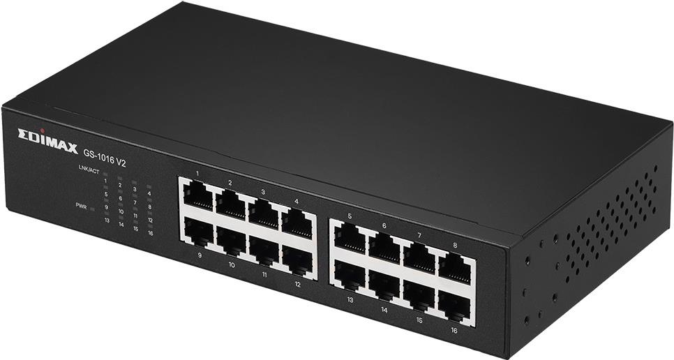 Edimax GS-1016 V2 Gigabit Switch 16 Ports Schwarz