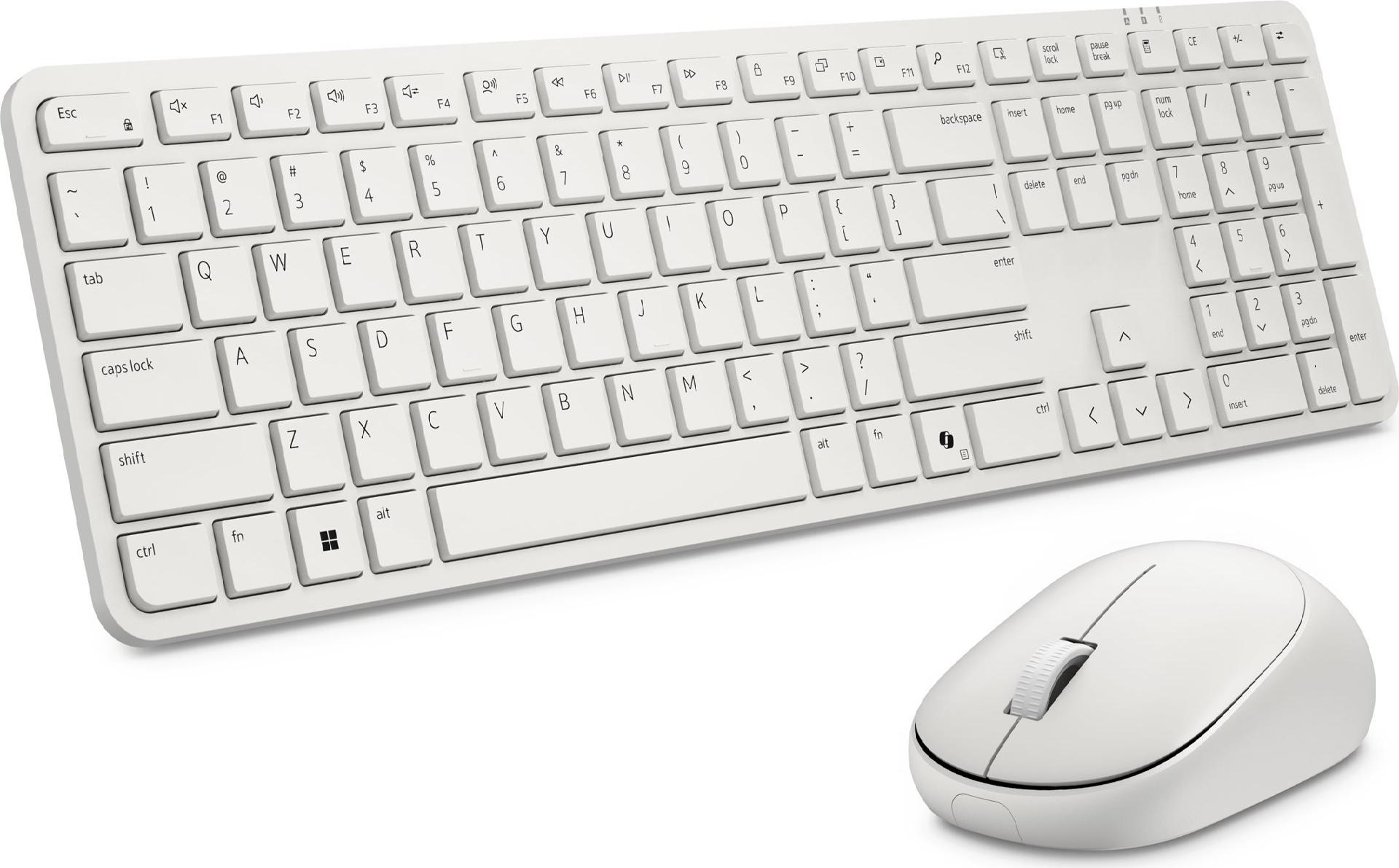 Dell Pro 5 KM526 Tastatur-und-Maus-Set kabellos 2.4 GHz QWERTZ Heller Asche