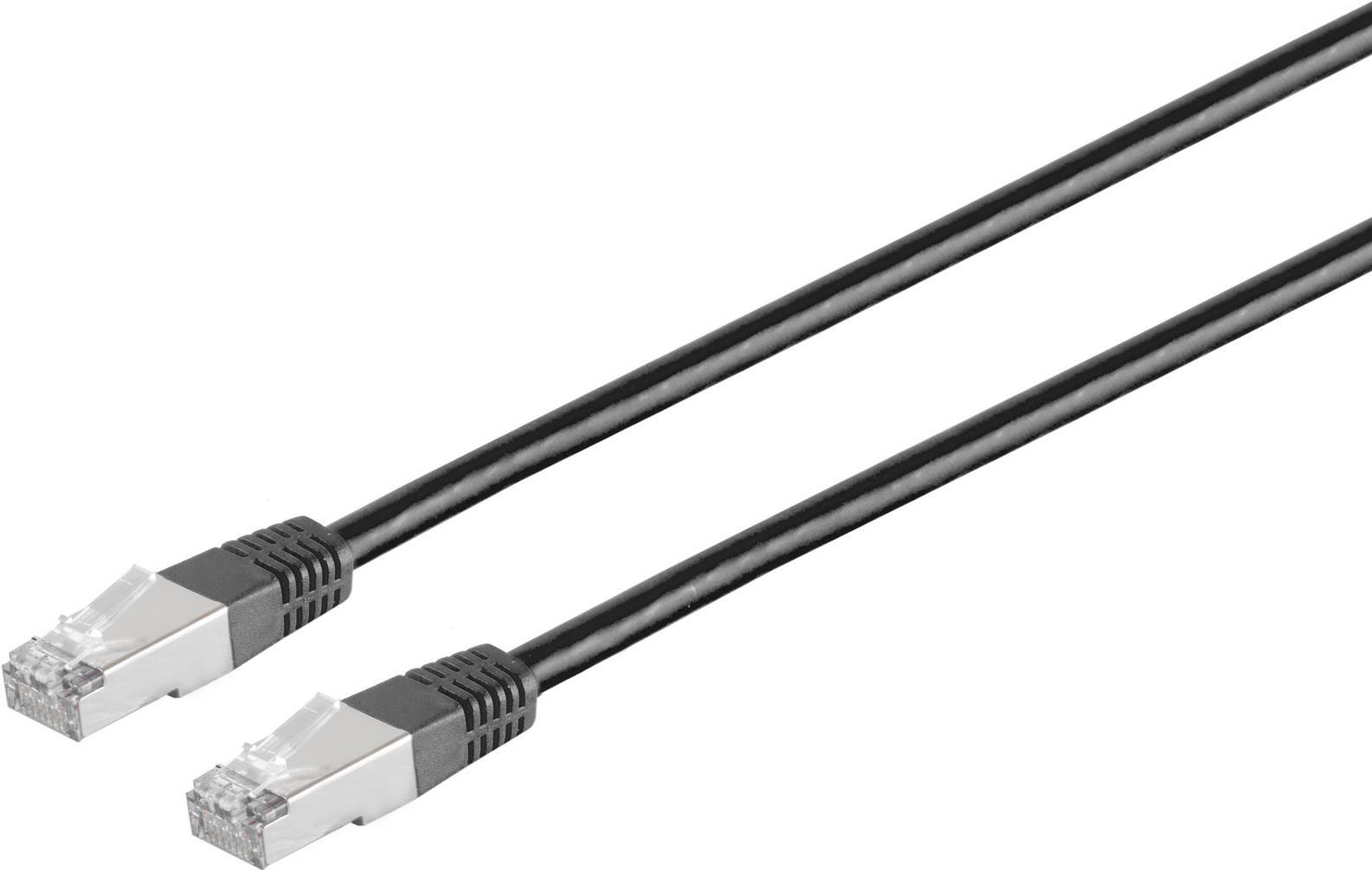 S/CONN maximum connectivity Netzwerkkabel-Patchkabel, cat 6, S/FTP, PIMF, Halogenfrei, schwarz, 15,0m (75725-HS)