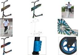 SCHILDKRÖT Tretroller Stunt Scooter Untwist Galaxy hochwertiges Aluminium-Deck, robuster Lenker, - 1 Stück (510463)