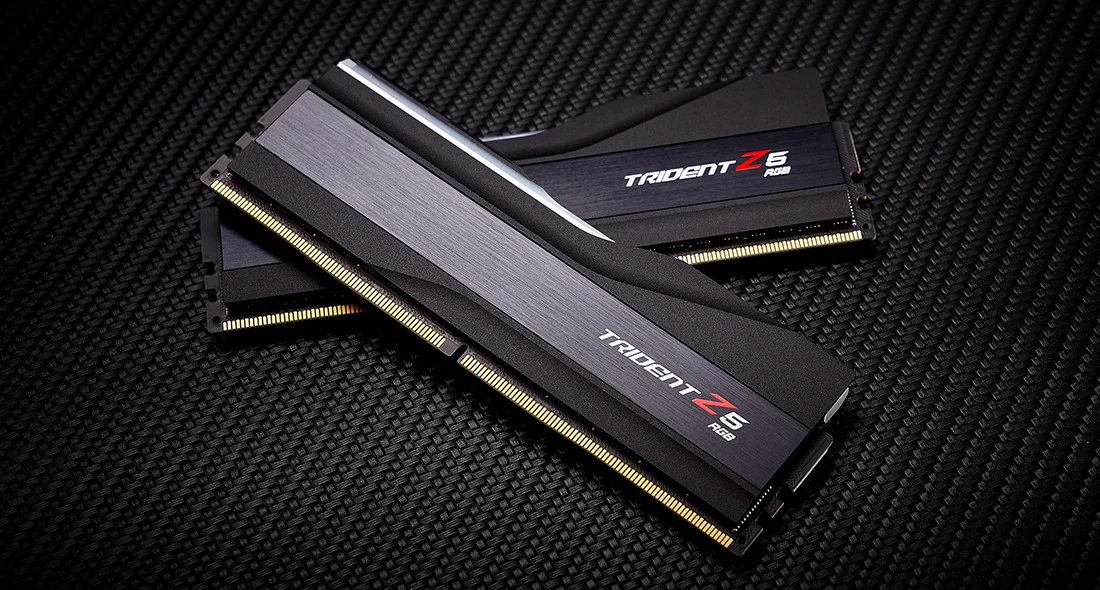 G.Skill Trident Z5 RGB DDR5 32 GB RAM 6000 MT/s CL30 Kit (2x16 GB) Schwarz