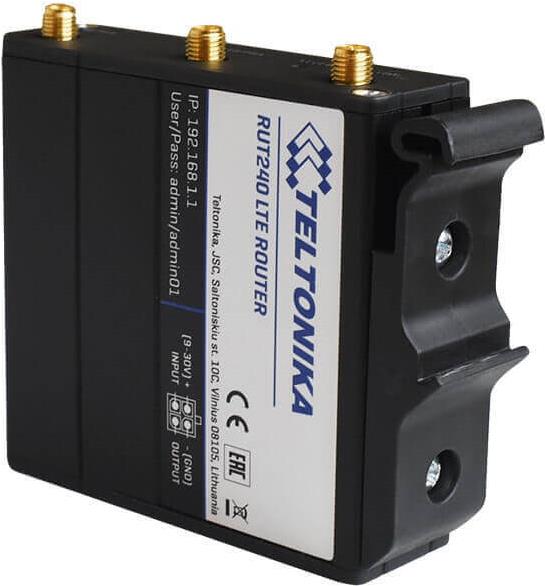 Teltonika Compact DIN-Schienenmontagekit PR5MEC11 Schwarz