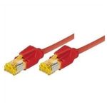Patchkabel S/FTP, PiMF, Cat 6a, rot, 0,5 m Für 10 Gigabit/s, halogenfrei, mit Draka-Kabel und Hirosesteckern TM31 (bisherige Bezeichnung S/STP) (72200R)