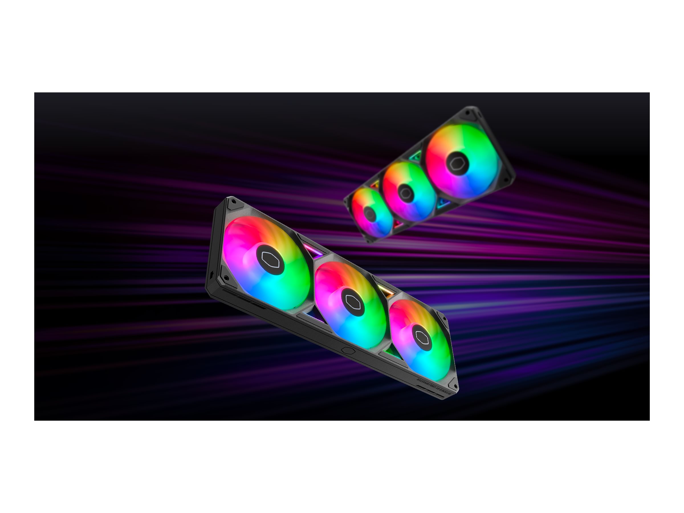 Cooler Master SickleFlow Edge 360 ARGB 3x 120 mm Lüfter Schwarz