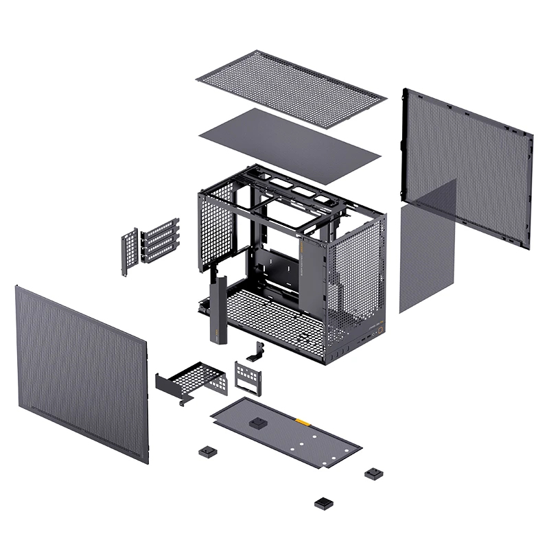 Jonsbo D32 PRO Mesh Midi Tower mATX Schwarz