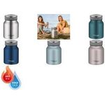 THERMOS Isolier-Speisegefäß TC FOOD JAR, 0,5 L, eisblau doppelwandiger Edelstahl, absolut dicht, gummierter - 1 Stück (4077.341.050)