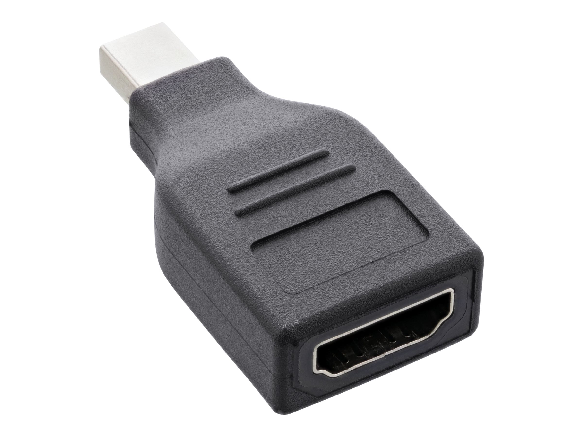 InLine DisplayPort Konverter mini DisplayPort auf HDMI FullHD 60 Hz Schwarz
