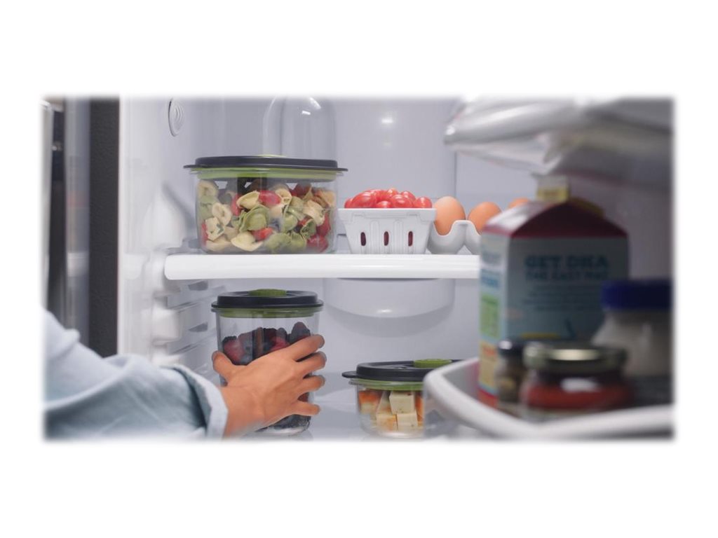 FoodSaver Preserve & Marinate FFC022X Lebensmittelbehälter 1,2 l Oval Versiegelbar Schwarz, Transparent
