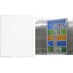 deflecto Info-Display "Toploader", DIN A4 hoch aus Polystyrol, zur Wandmontage, für ein schnelles - 1 Stück (588401A4EU)