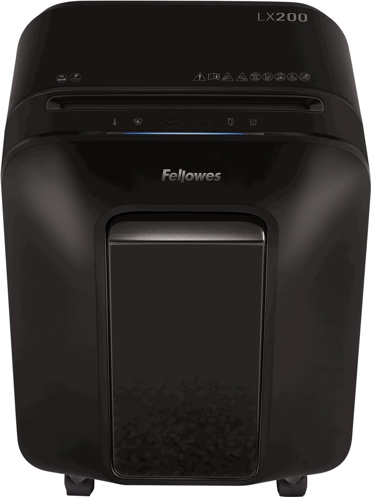 Fellowes Powershred LX200 Aktenvernichter Mini-Cut 12 Blätter Schwarz