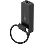 Goobay USB-C -Ethernet-Adapter schwarz - zum Anschluss eines PCs oder Apple MacBook an ein (76579)