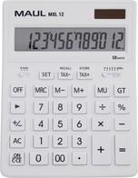 Maul MXL 12 Tischrechner Weiß Display (Stellen): 12 batteriebetrieben, solarbetrieben (B x H x T) 155 x 205 x 35 mm (7267002)