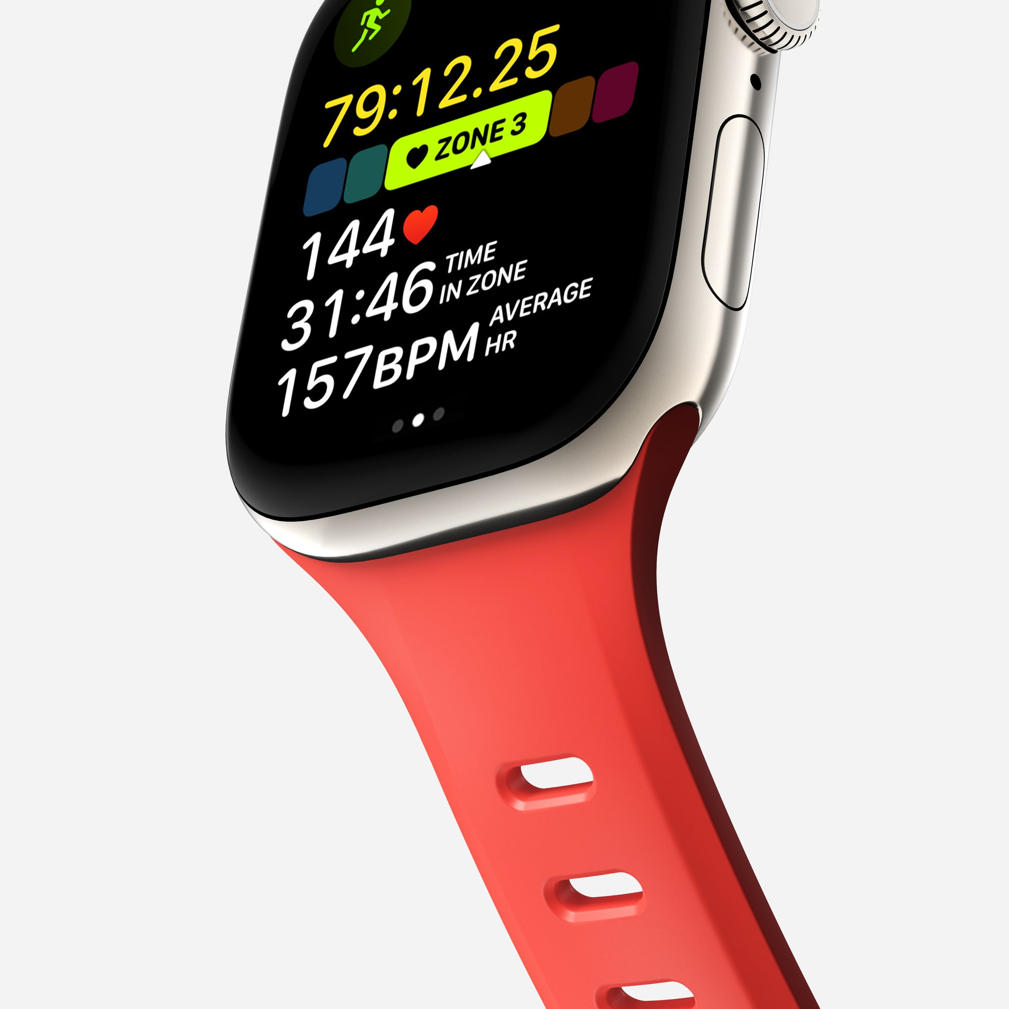 Nomad Tempo Band 42 mm Gummi Coral