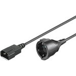 Microconnect PE130100 1m C14-Koppler Schwarz Stromkabel (PE130100)
