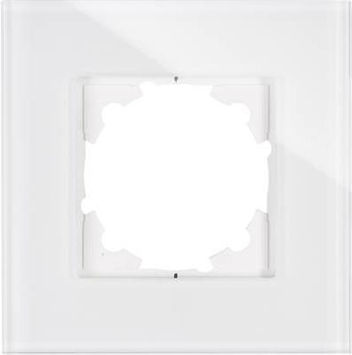 Kopp 1fach Rahmen Abdeckung HK 07, ATHENIS Weiß (glänzend) 405302008 (405302008)