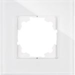 Kopp 1fach Rahmen Abdeckung HK 07, ATHENIS Weiß (glänzend) 405302008 (405302008)