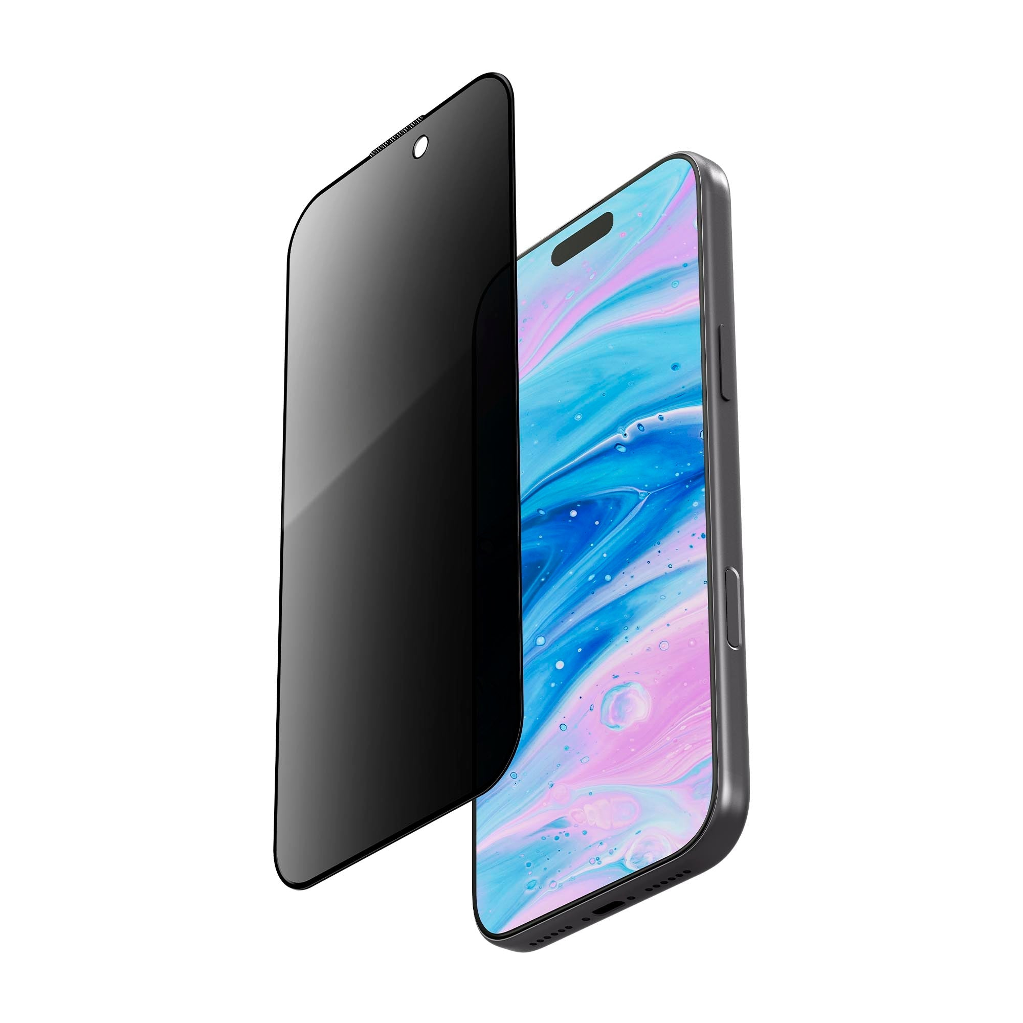 Laut PRIME PRIVACY Datenschutz-Bildschirmschutz für iPhone 17 Pro 6.3" Schwarz