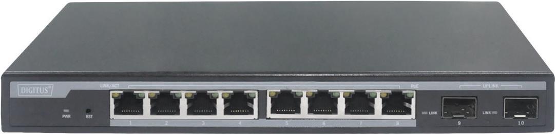 Digitus L2 MANAGED 8XGIGABIT POE SWITC 2 SFP 86W POE POWER BUDGET IN (DN-95344)