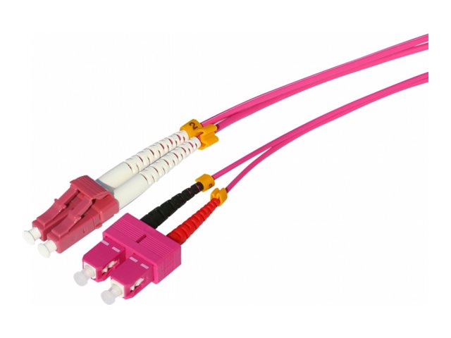 Tecline 798LS02 LWL Patchkabel LC Duplex / SC Duplex 2 m Erikaviolett