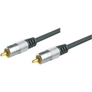 Professional Videokabel, High Quality, vergoldet, 1x Cinch St./St., 1,5 m Hochwertiges Koaxialkabel für eine optimale Videoverbindung (499201015H)