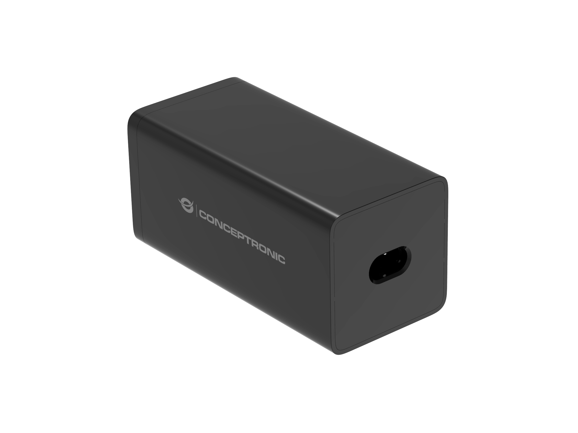 Conceptronic OZUL06BE Ladegerät 200W GaN 4x USB-C 2x USB-A Schwarz
