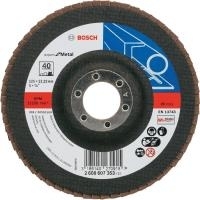 Bosch Accessories 2608607353 Fächerschleifscheibe X551 Expert for Metal, gerade, 125 mm, 40, Glasgewebe Durchmesser 125 mm Innen-Ø 22.23 mm 1 St.