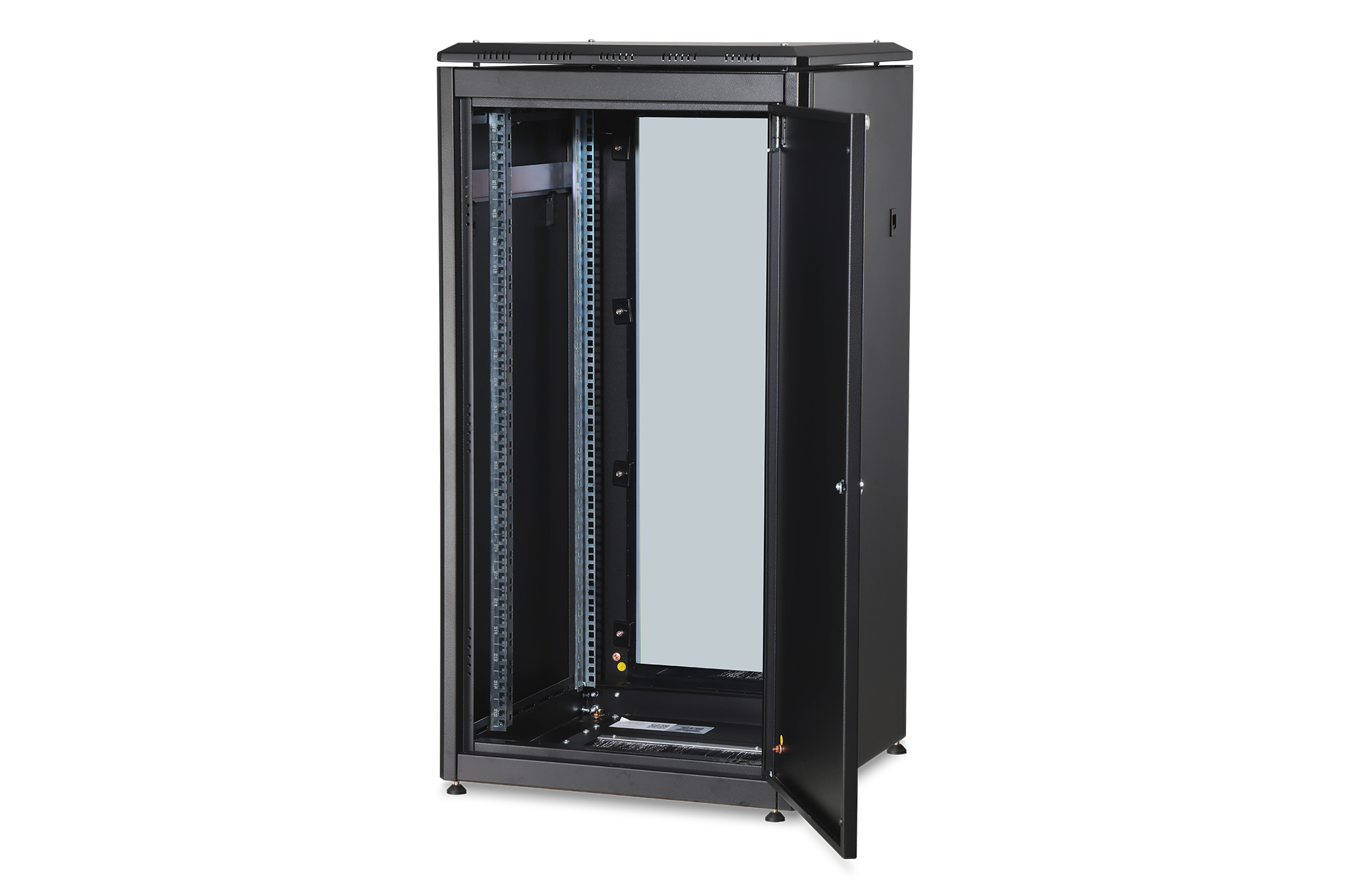 Digitus Unique Netzwerkschrank DN-19 22U-6/6-B-1, 22U 19", 600x600 mm, Schwarz RAL 9005