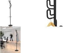 UNiLUX Garderobenständer CALIFORNIA, Höhe: 1.750 mm, schwarz 6 Haken, Tragkraft pro Haken: 8 kg, Haken untereinander - 1 Stück (400189500)