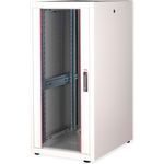 ROLINE 19 Zoll Netzwerkschrank Basic 26 600x800 BxT Glastür grau (26.21.0036)