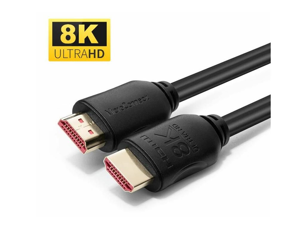 MicroConnect MC-HDM19191V2.1 HDMI 2.1 Kabel 1 m Schwarz