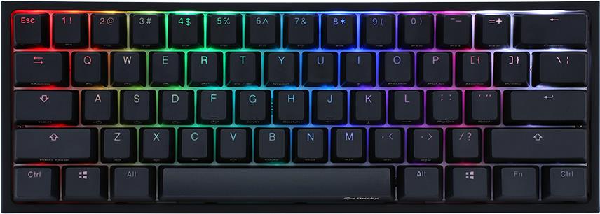 Ducky One 2 Mini RGB Tastatur USB Schweiz Schwarz (DKON2061ST-ASZALAZT1)