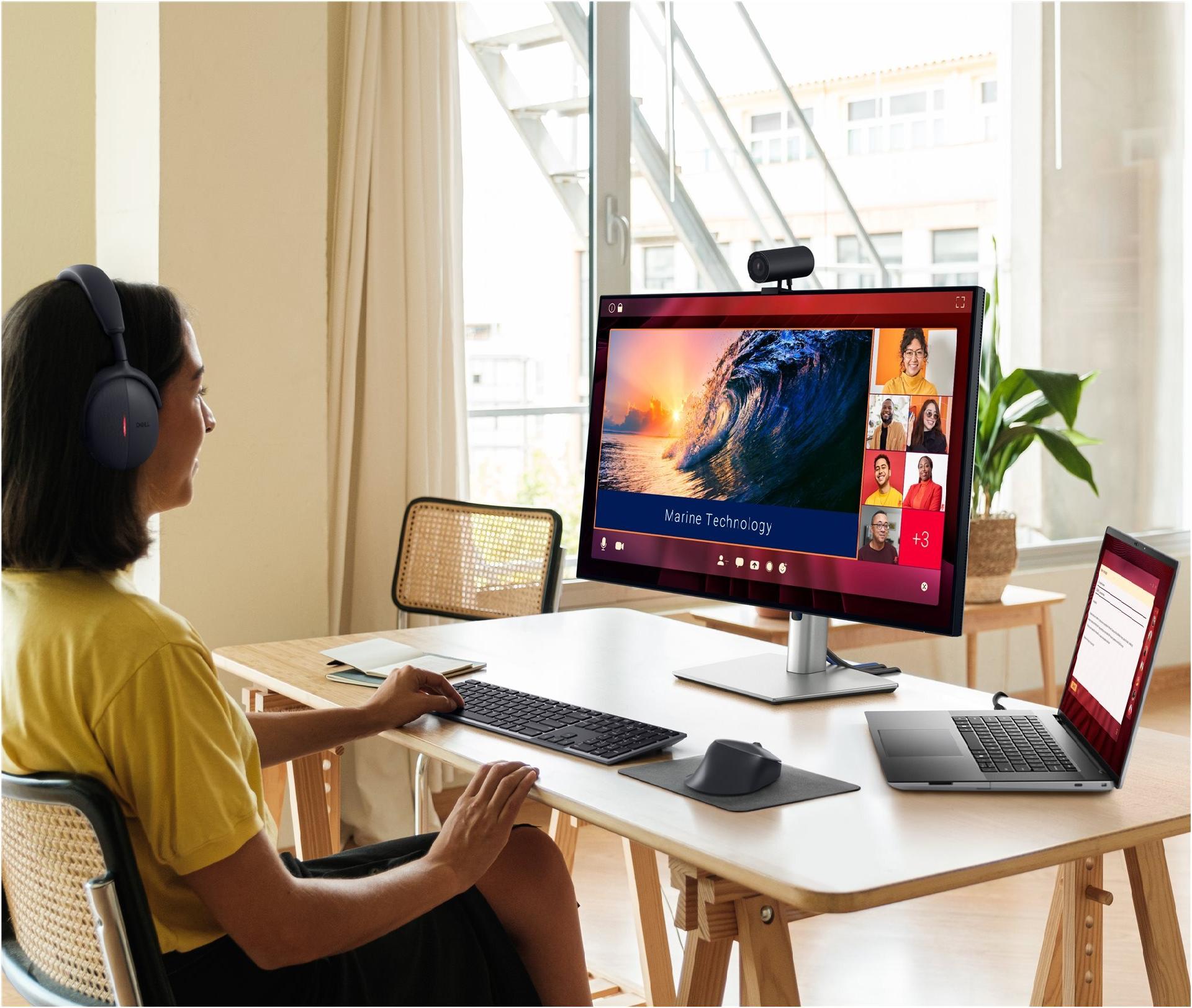 Dell UltraSharp U3225QE 32" 4K IPS 120 Hz Thunderbolt Hub Monitor Schwarz, Silber