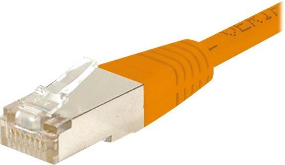 Patchkabel F/UTP, CAT.6, orange, 25,0 m Patchkabel mit besonders schmalem Knickschutz (853339)