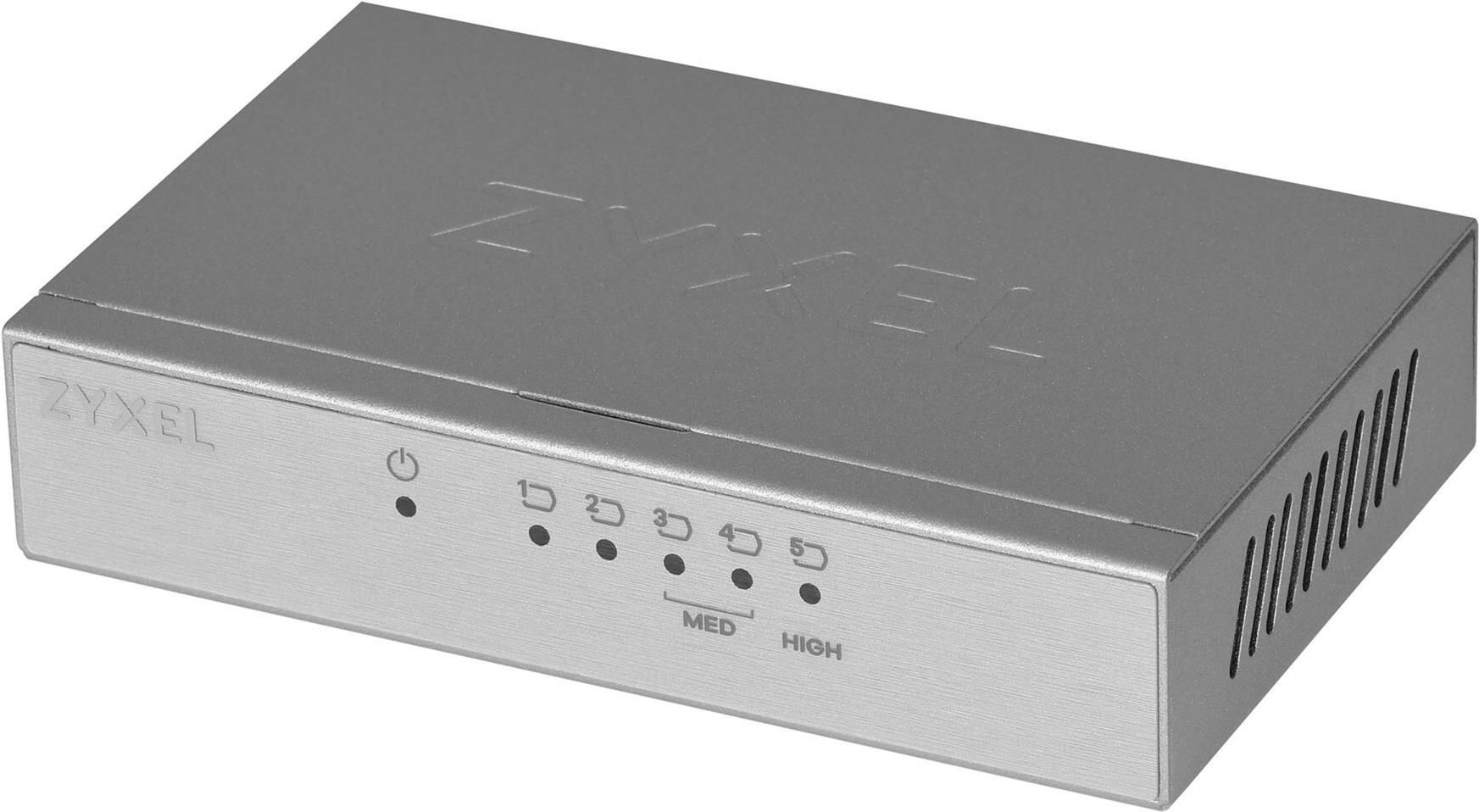 Zyxel GS-105B v3 Desktop-Switch 5x Gigabit Ethernet Silber
