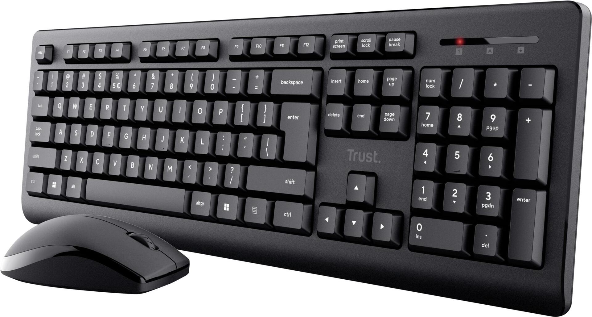 Trust Primo Tastatur Maus enthalten RF Wireless QWERTZ Deutsch Schwarz (25432)