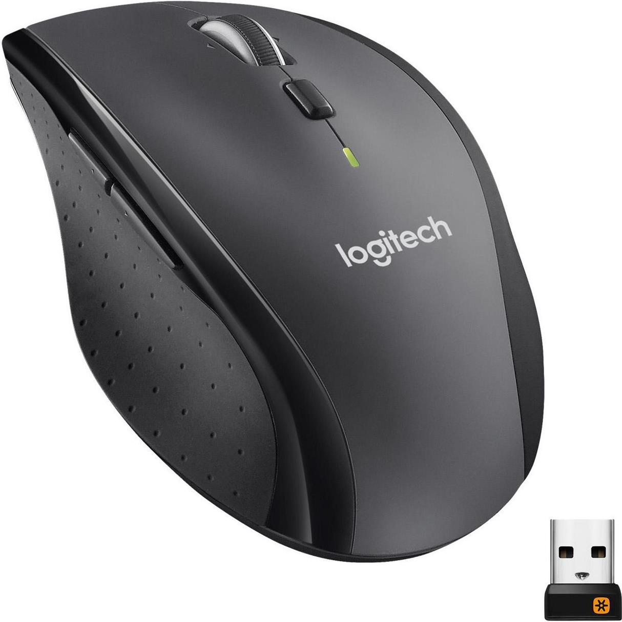 Logitech Marathon M705 Kabellose Maus Grau