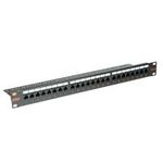 ROLINE Kat. 6 / Class E 48,30cm (19")-Patchpanel, 24P, ungeschirmt, schwarz (26.11.0362)