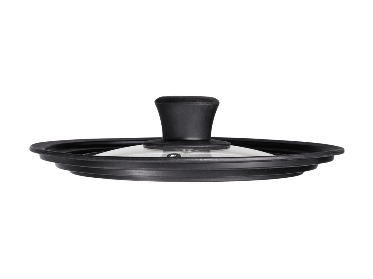 Xavax Universaldeckel 24/26/28 cm Glas Schwarz, Transparent