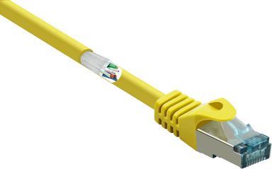 RF-5224650 RJ45 Netzwerkkabel Patchkabel CAT 6a S/FTP 1.00 m Gelb mit (RF-5224650)