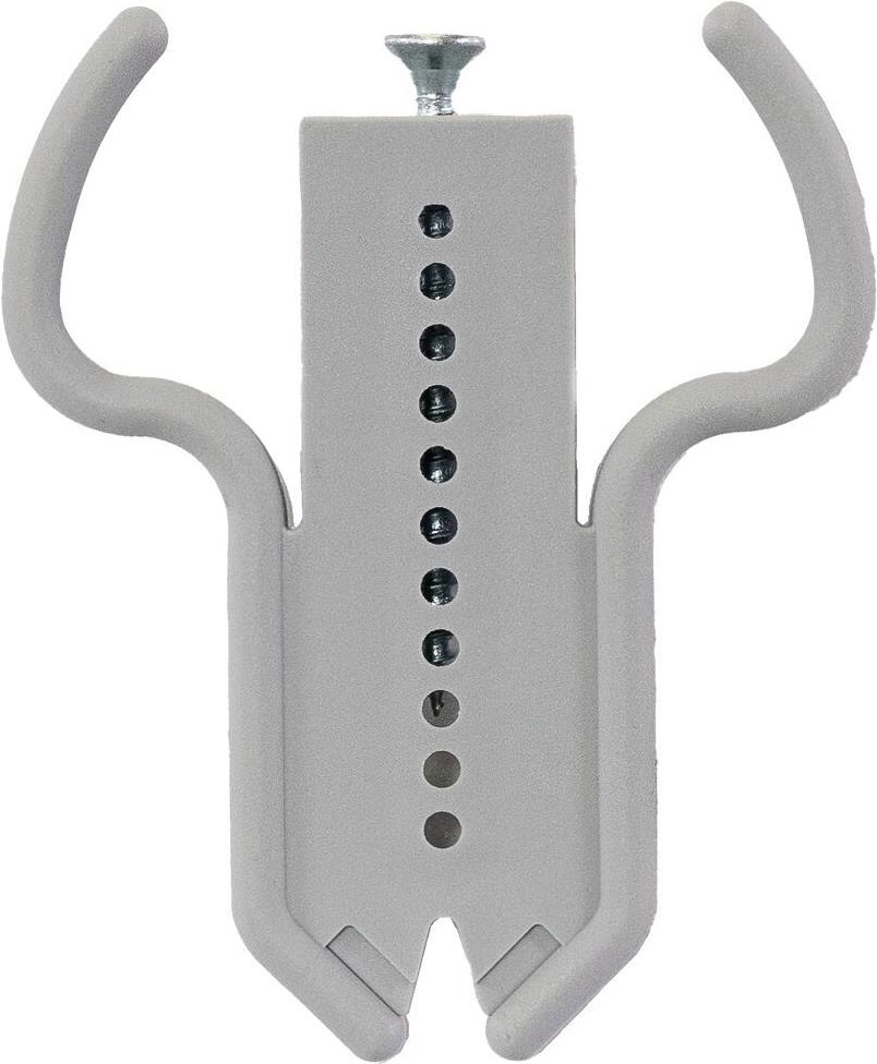 Fischer Gehörnklammer Montage-Kit 73121, 20 Stück, Grau