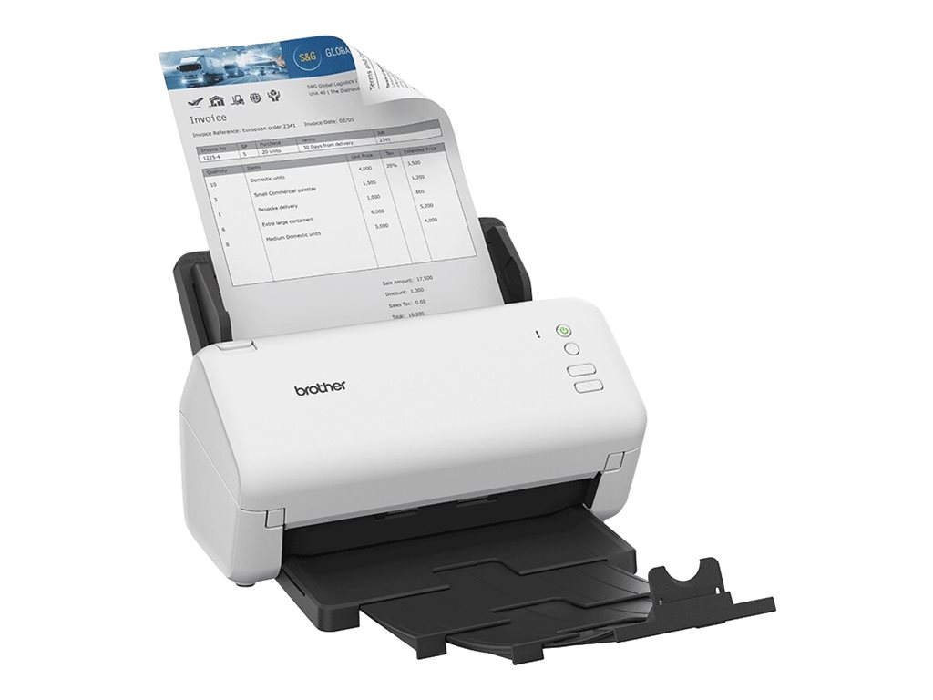 Brother ADS-4100 Dokumentenscanner 35 Seiten/Min. Dual CIS Duplex 60 Blatt ADF Schwarz, Weiß
