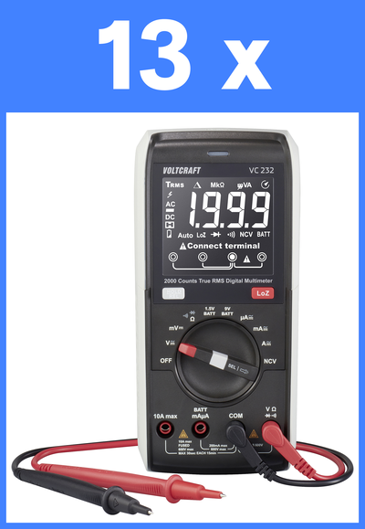 VOLTCRAFT VC232 Hand-Multimeter digital CAT III 600 V Anzeige (Counts): 2000 (2576860x13)